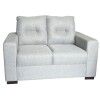 SOFA 2 CUERPOS - TAPIZADO TELA GRIS CLARO SOFA 2 CUERPOS - TAPIZADO TELA GRIS CLARO