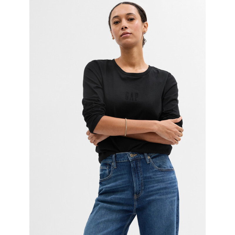FRCHLS ORGANIC VINTAGE CREW LOGO/BLACK BLACK