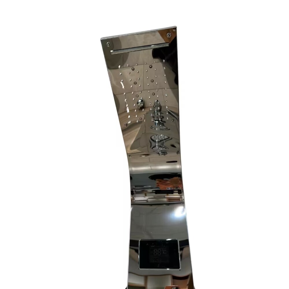 Panel de ducha Monocomando Exterior con transferencia, Display, 5 vías Cromado Brillante Panel De Ducha Monocomando Exterior Con Transferencia, Display, 5 Vías Cromado Brillante