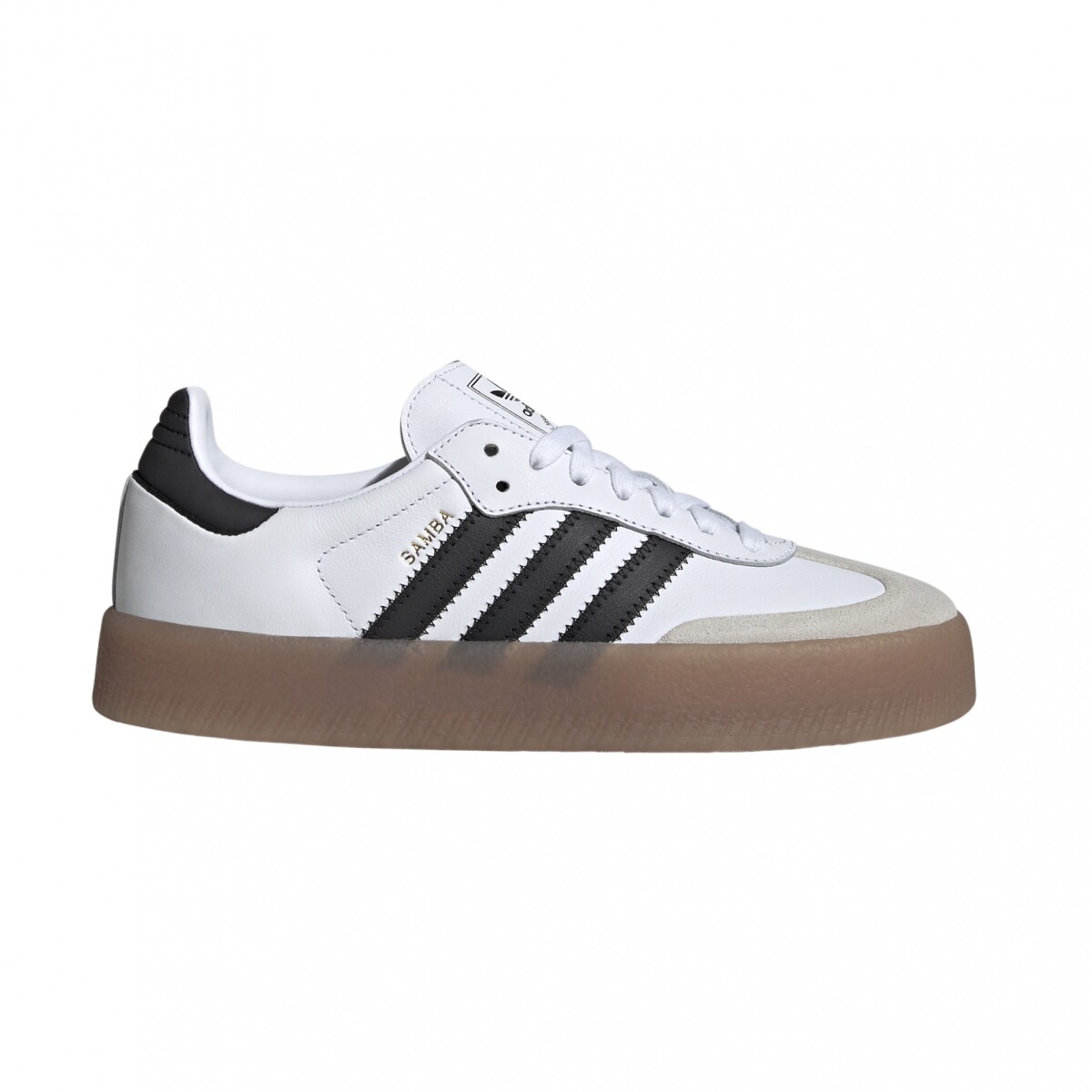 adidas ORIGINALS SAMBAE - Cloud White / Core Black / Gold Metallic 