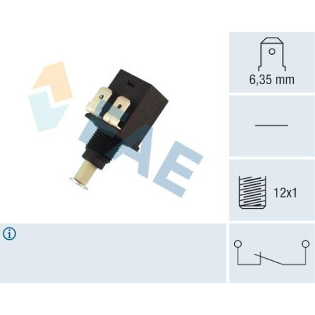 BULBO INTERRUPTOR - FRENO CI AMI8 MEHARI 3CV 12X1 PLASTICO FAE BULBO INTERRUPTOR - FRENO CI AMI8 MEHARI 3CV 12X1 PLASTICO FAE
