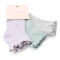 Medias de Niña MINI Miss Carol Media Solid pack X3 Lila / Verde / Gris