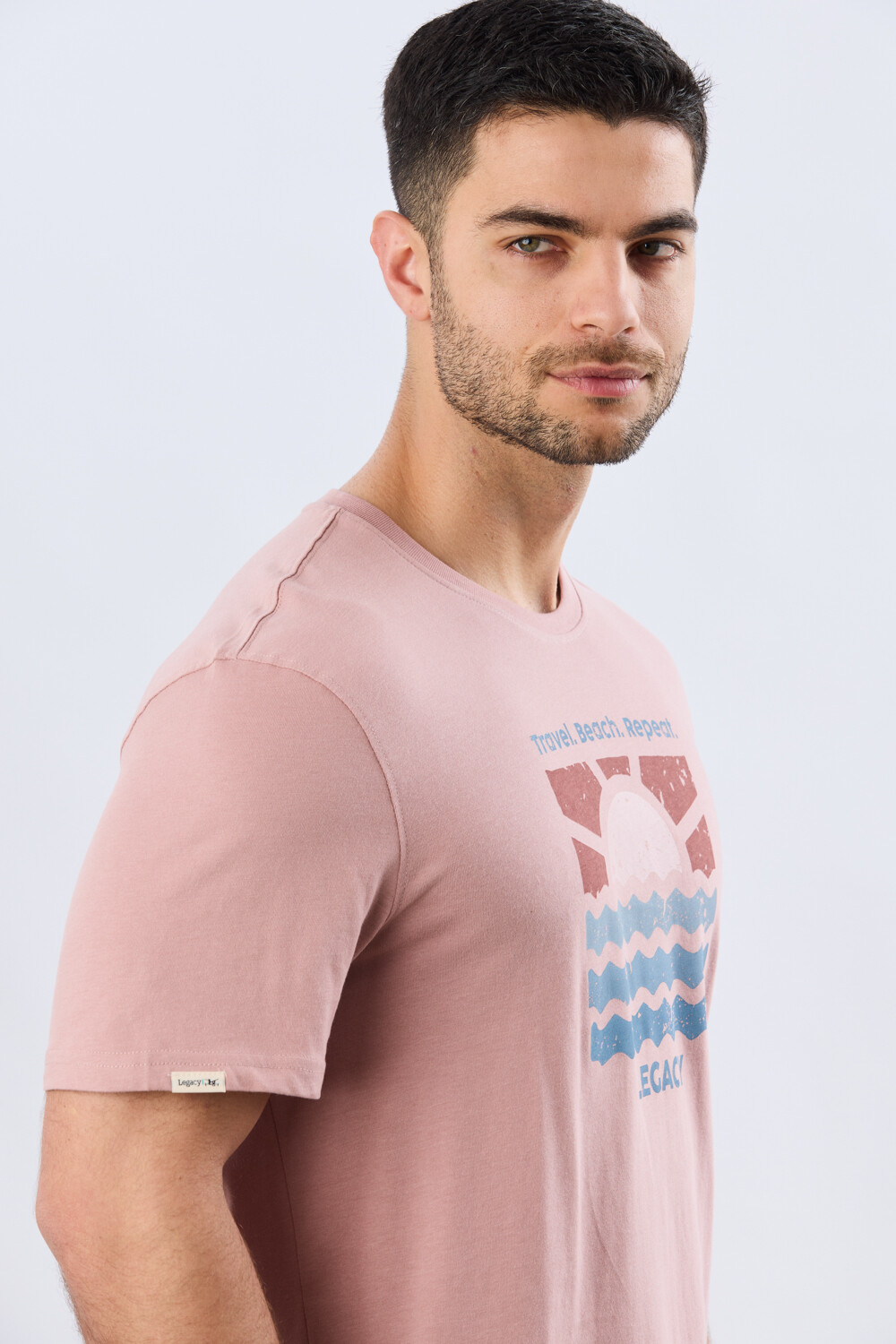 REMERA ESTAMPADA DE ALGODÓN Rosa