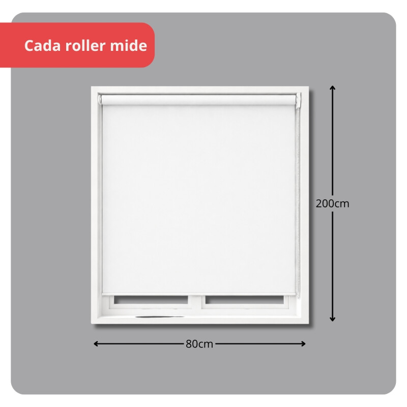 Cortina roller blackout 80 x 200 cm BLANCO