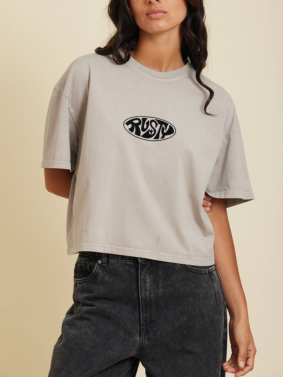 T-SHIRT ERIKA RUSTY - Hueso 