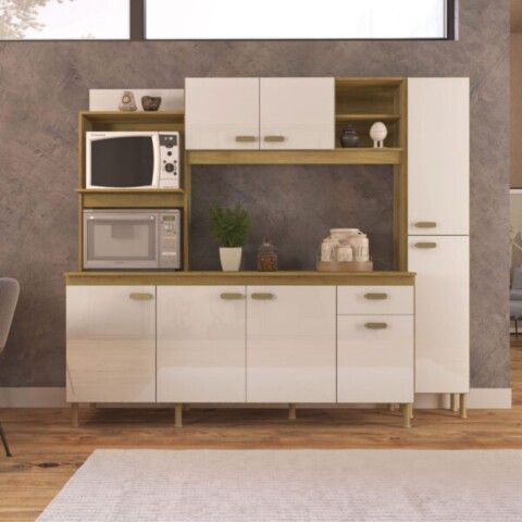 Kit Cocina Sevilha c/ Tampo Alacena Cast/OW Kit Cocina Sevilha c/ Tampo Alacena Cast/OW
