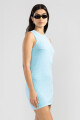 TEE KNIT DRESS Celeste