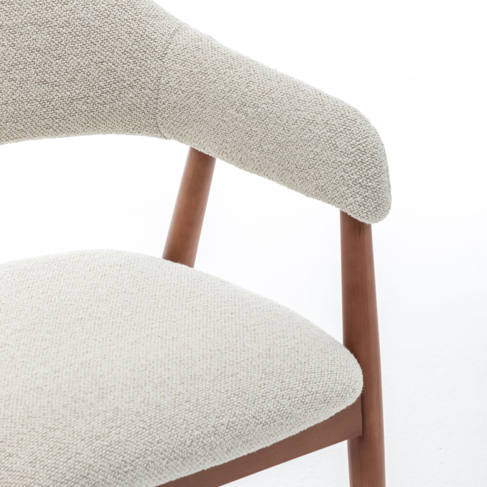 BUTACA DE COMEDOR MADERA NATURAL-BEIGE MARINA