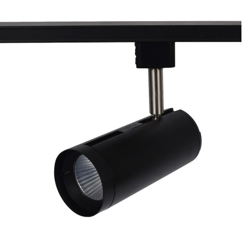 Spot LED integrado negro para riel, 12W 3000K 36° NV0420