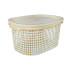 OUTLET Canasto organizador c/ tapa 29*21*13 cm Outlet Canasto Organizador C/ Tapa 29*21*13 Cm