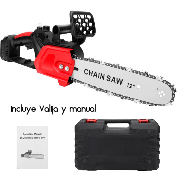 Motosierra Portátil Inalámbrica, Recargable De 12" A Bateria MOTOSIERRA INALAMBRICA 12"2 VAR1556