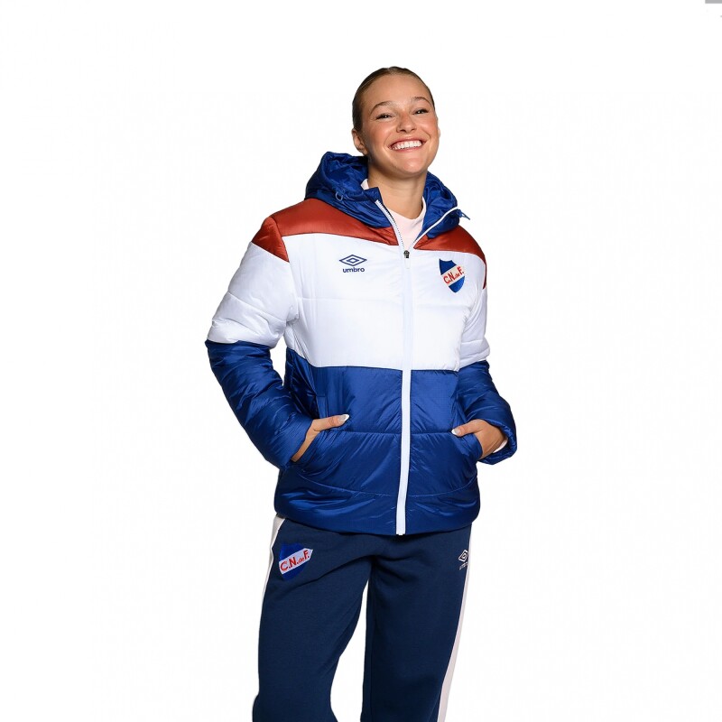 Campera Puffer CNdeF Nacional Oficial - Blue / White / Red Blue/White/Red