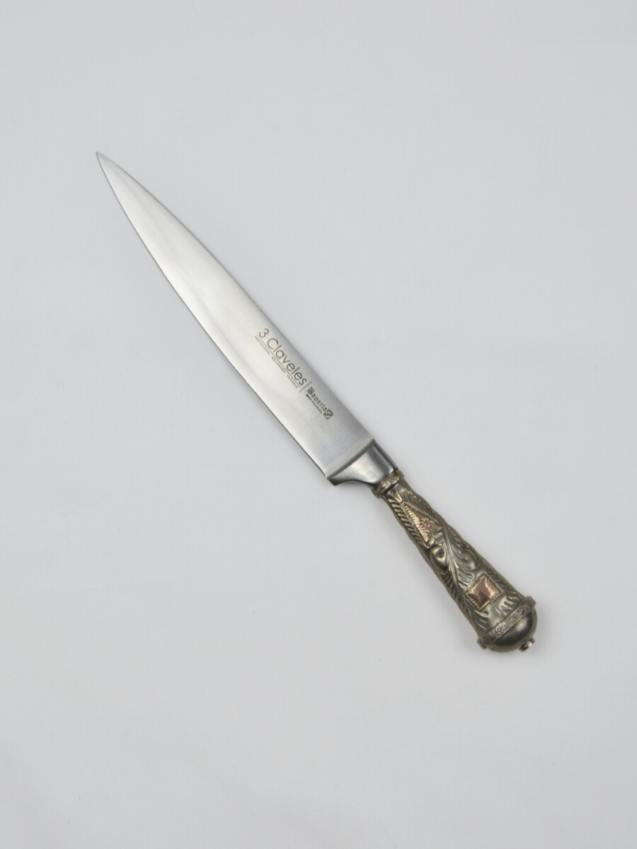 Puñal Tres Claveles Plata y Oro 20 cm 