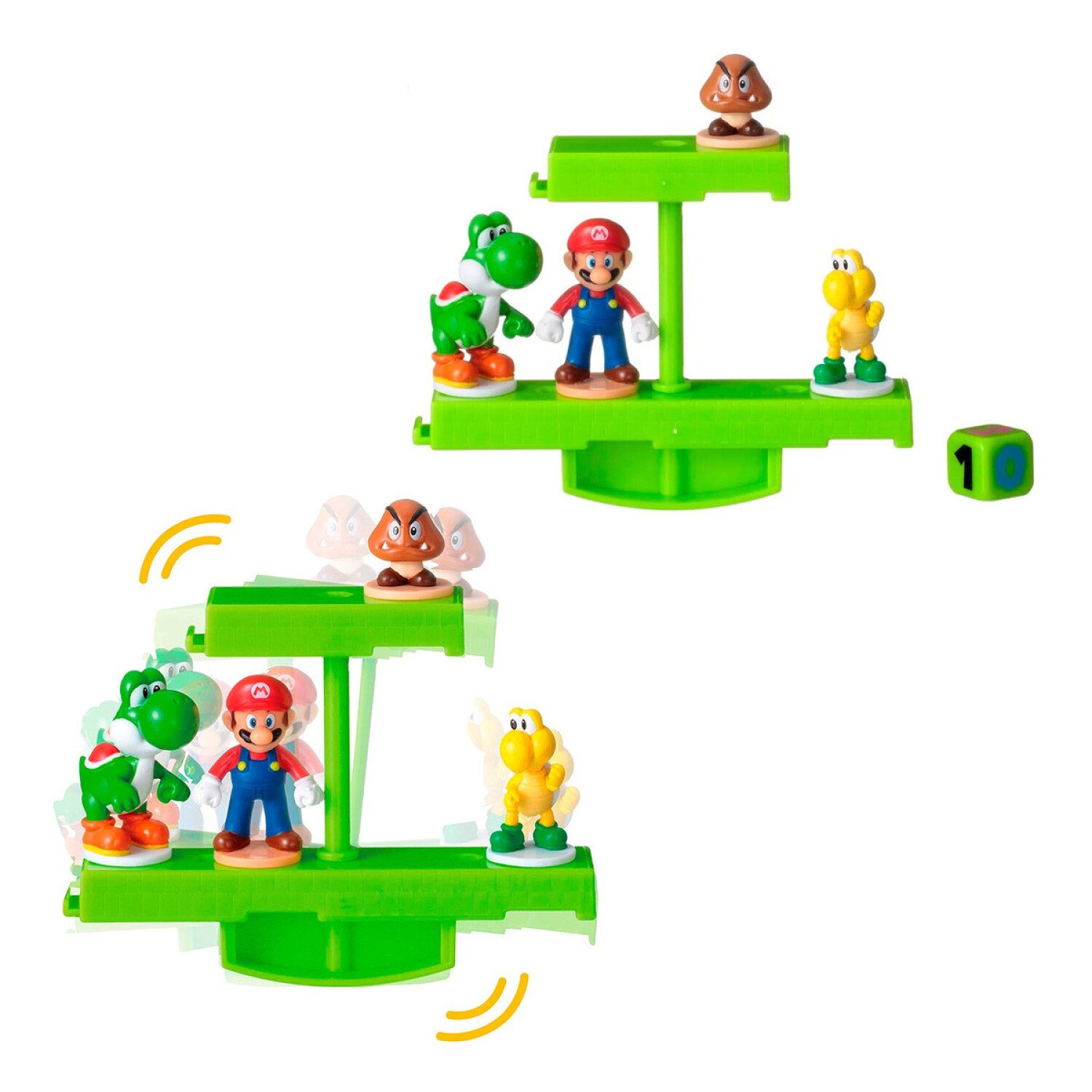 Conjunto De Mini Figuras - Super Mario - Jogo Do Equilíbrio