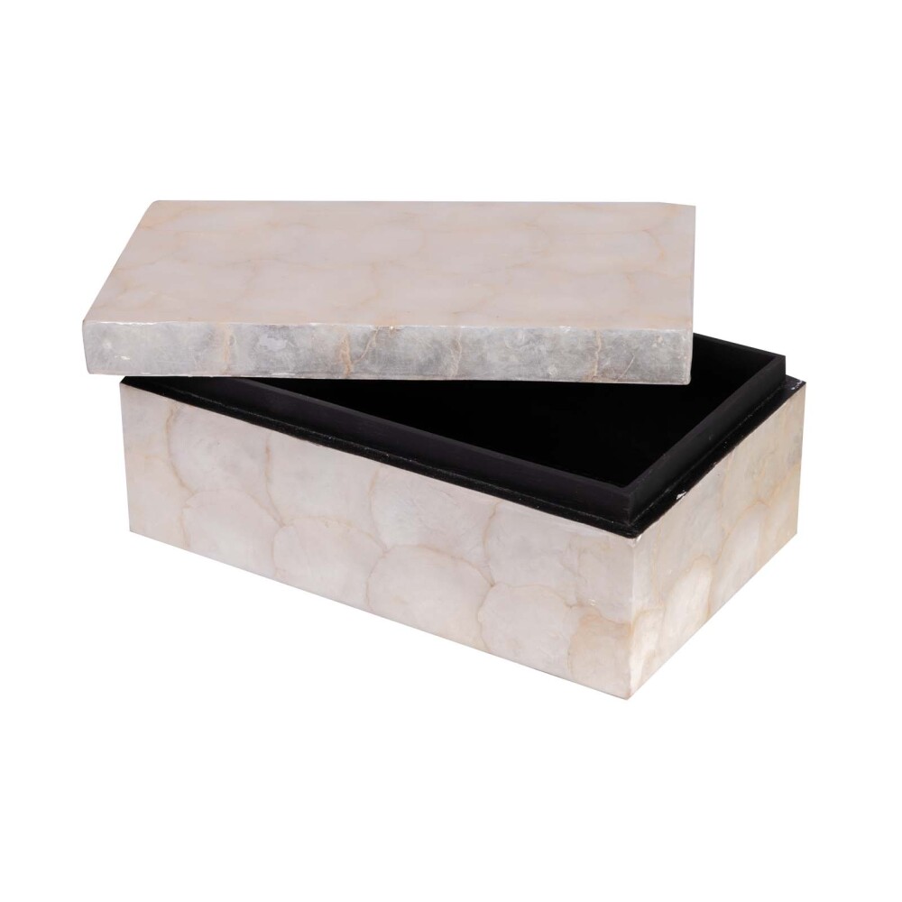 CAJA NÁCAR NACAR NATURAL-BEIGE 25X15X10CM, NATURAL