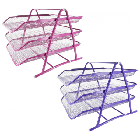 BANDEJA ARCHIVADORA METAL COLOR 3 PISOS 29.5X27X35CM 15035 BANDEJA ARCHIVADORA METAL COLOR 3 PISOS 29.5X27X35CM 15035