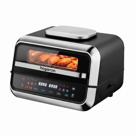 Freidora De Aire Grill HOGARON HGAF6G 2400W Capacidad 6L Display LED Táctil Visor De Cocción Sin Aceite Temperatura Regulable Co Freidora De Aire Grill HOGARON HGAF6G 2400W Capacidad 6L Display LED Táctil Visor De Cocción Sin Aceite Temperatura Regulable Co