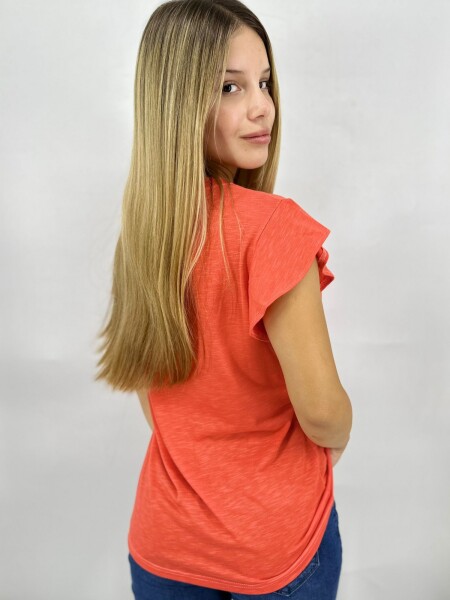 T-SHIRT SLOWLY C260 NARANJA