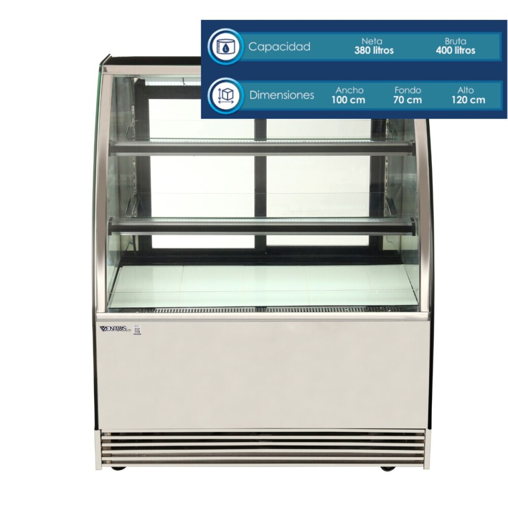 Vitrina Pastelera Curva Refrigerada Vitrina Pastelera Curva Refrigerada