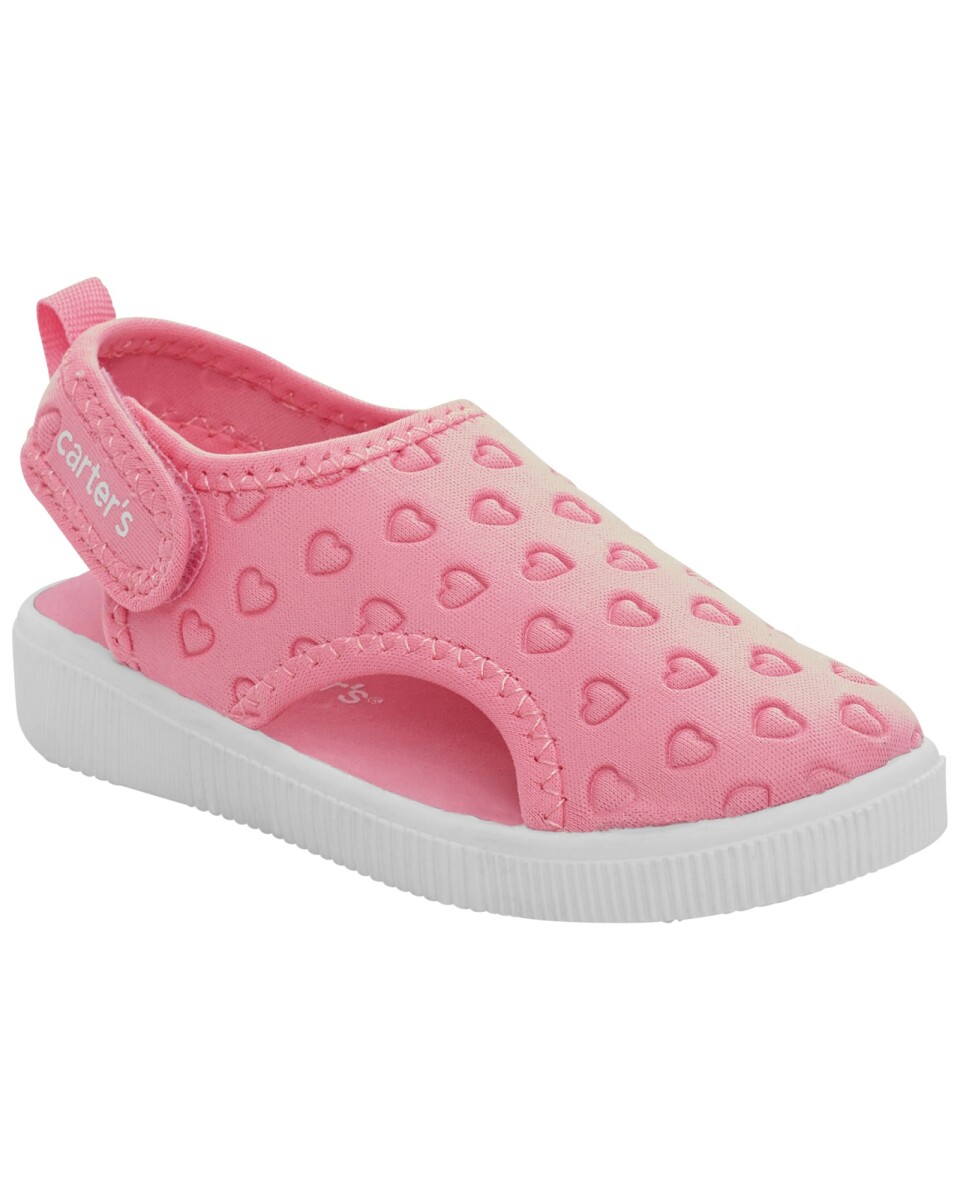 Sandalias con velcro, diseño corazones 