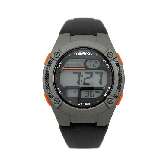 Reloj Mistral Deportivo Silicona Negro 0