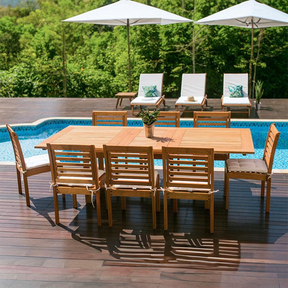 Mesa Extensible de Eucalipto - Mestra Mesa Extensible de Eucalipto - Mestra