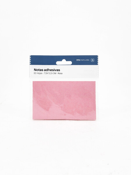 NOTAS ADHESIVAS 50 HOJAS ROSADO
