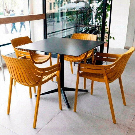 Silla Sillón Hilton Interior Exterior UV 150k Elegante Amarillo