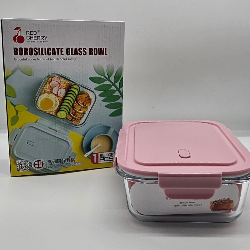 Recipiente Rectangular de Vidrio C/Trabas 1040 ML - X-BX1001 Recipiente Rectangular de Vidrio C/Trabas 1040 ML - X-BX1001