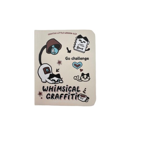 Cuaderno pocket cat beige