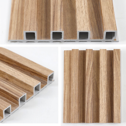 PANEL WPC DE PARED TIPO RIPADO 2900X170X24MM GAMAS DE MARRON