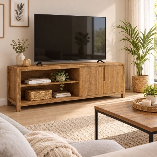 RACK NATURE 2 PUERTAS - RUSTICO CLARO RACK NATURE 2 PUERTAS - RUSTICO CLARO
