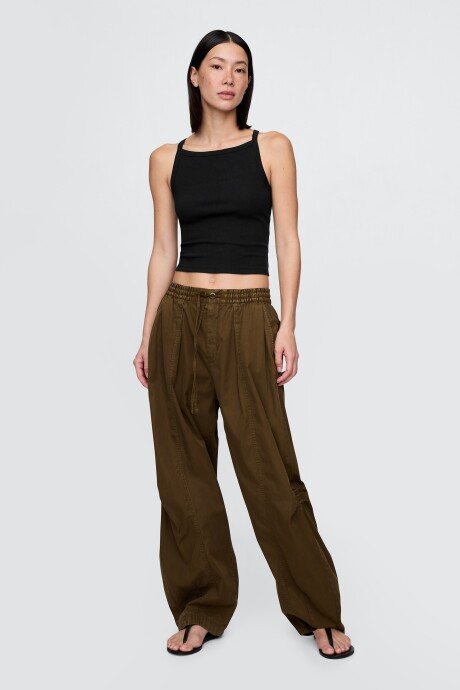 Musculosa Algodón Rib Mujer Black