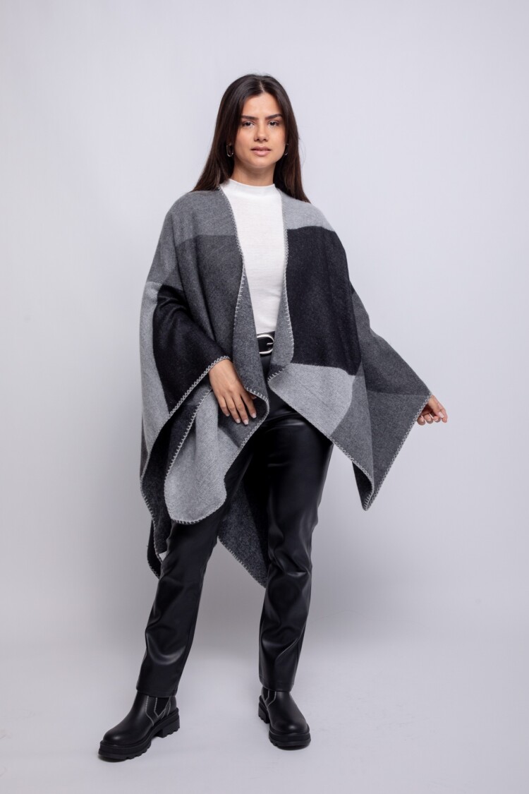 PONCHO FINLANDIA Gris