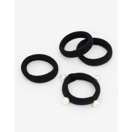 Set De Gomitas De Perlitas Negro