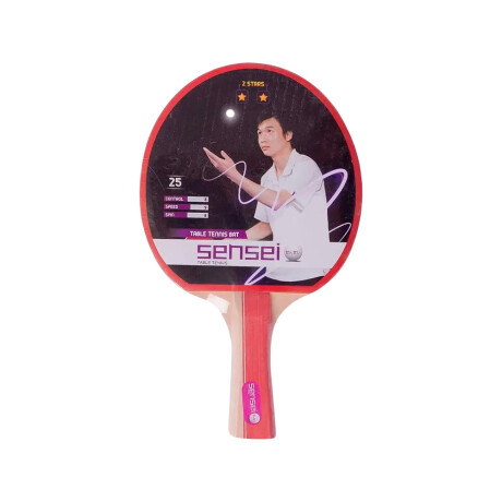 PALETA DE PING PONG SENSEI 2 STARS Red
