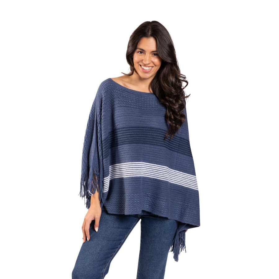 CHERRY PONCHO NAVY
