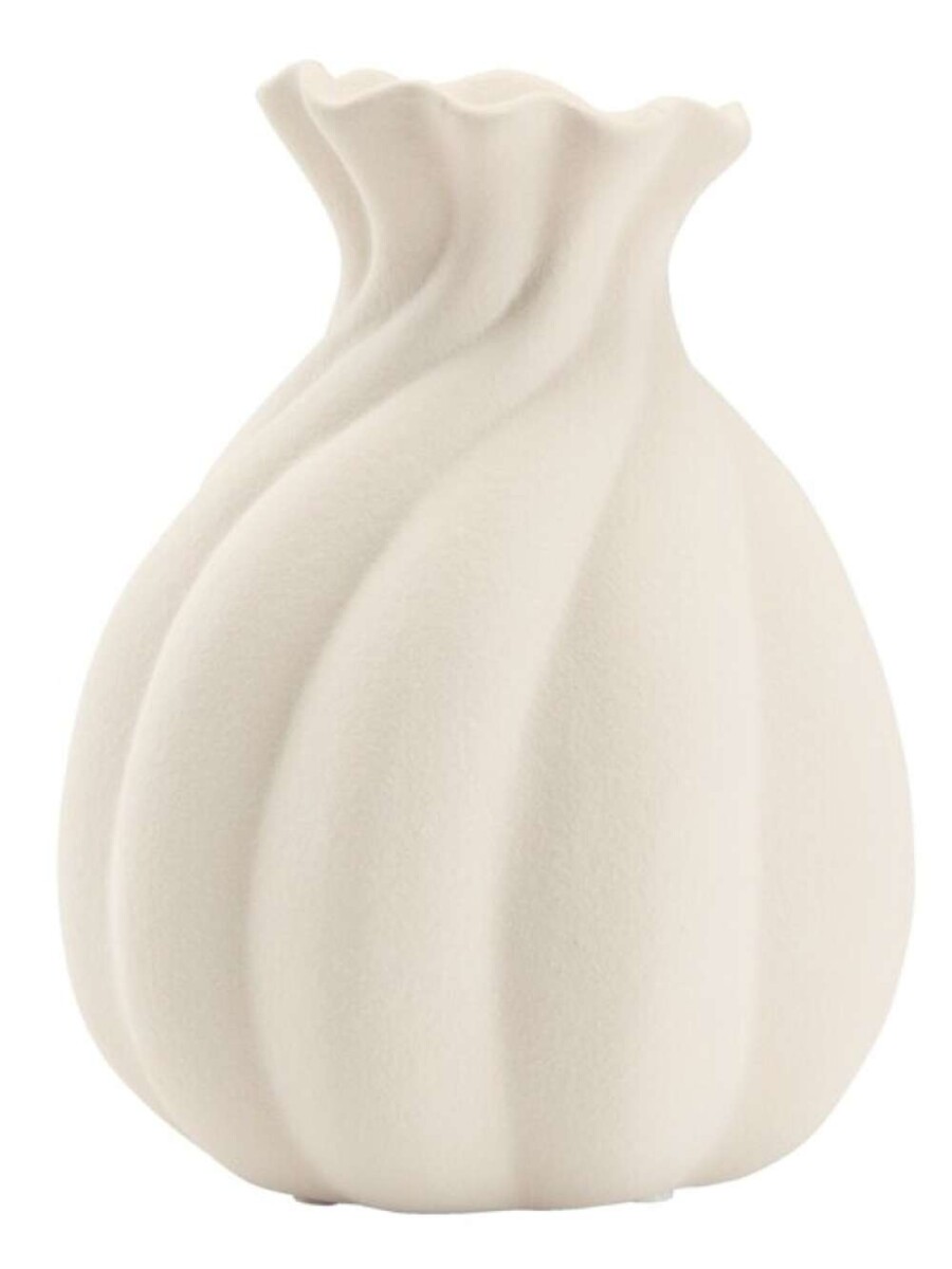 Jarron Gunni Ø14Xh18 Cm - Blanco 
