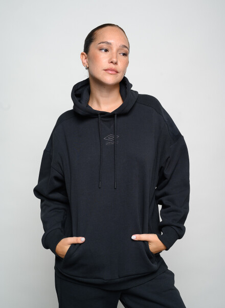 Canguro umbro con capucha. Negro