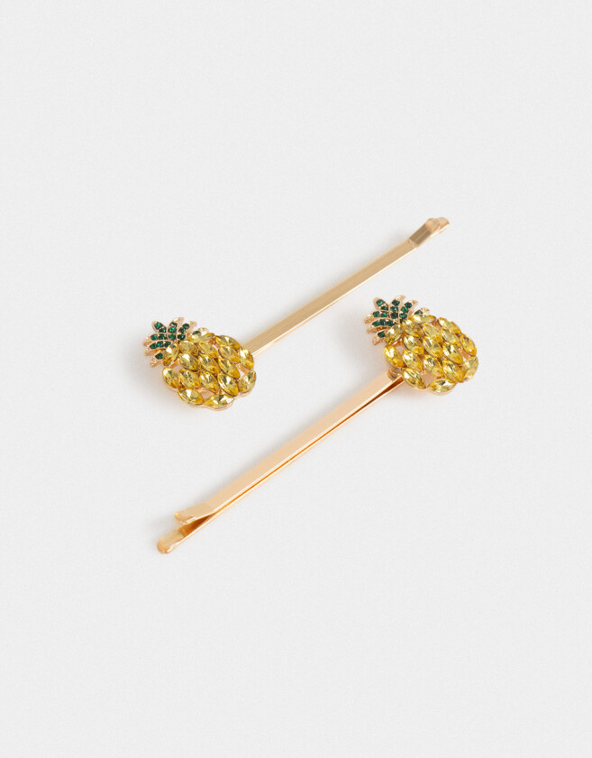 Horquillas Set Frutas Set De Horquillas Frutas - Amarillo Medio