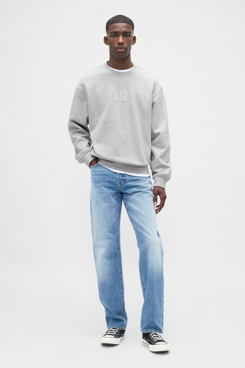 Buzo Deportivo Logo Gap Hombre Bc15 Lt Grey Heather