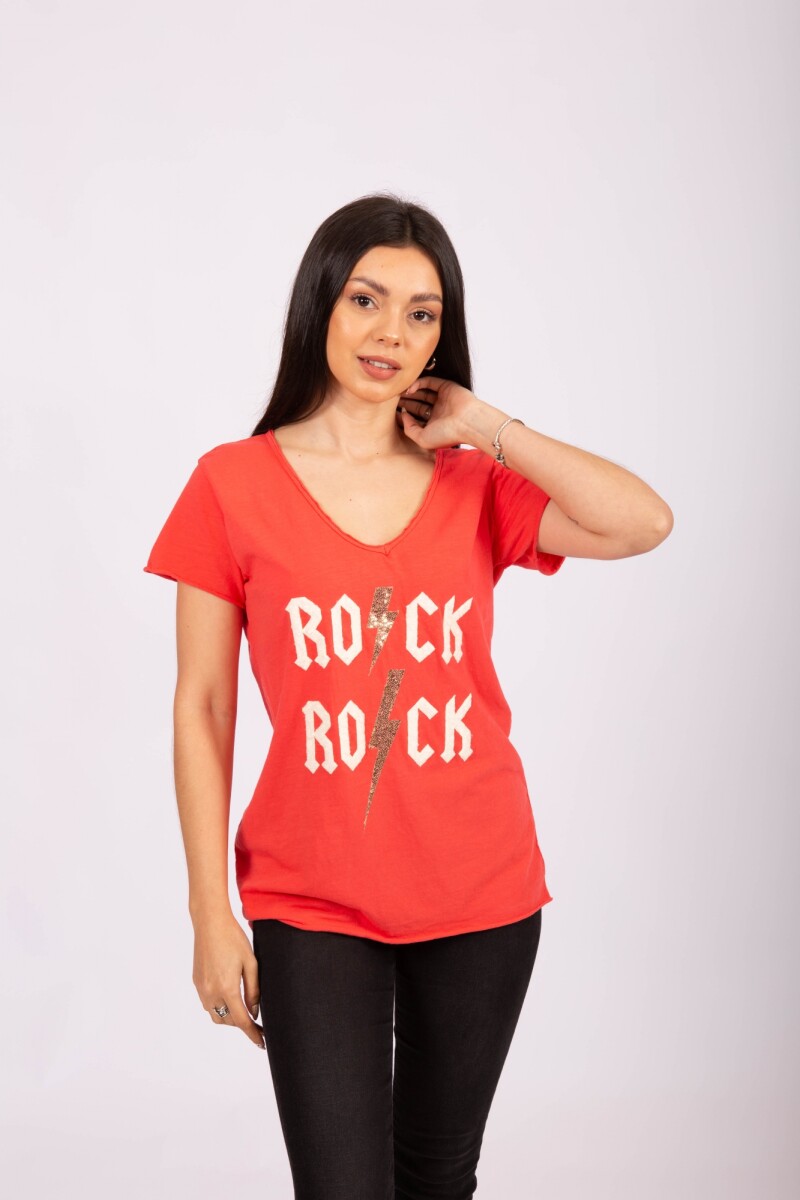 Remera Rock Rock - Rojo 