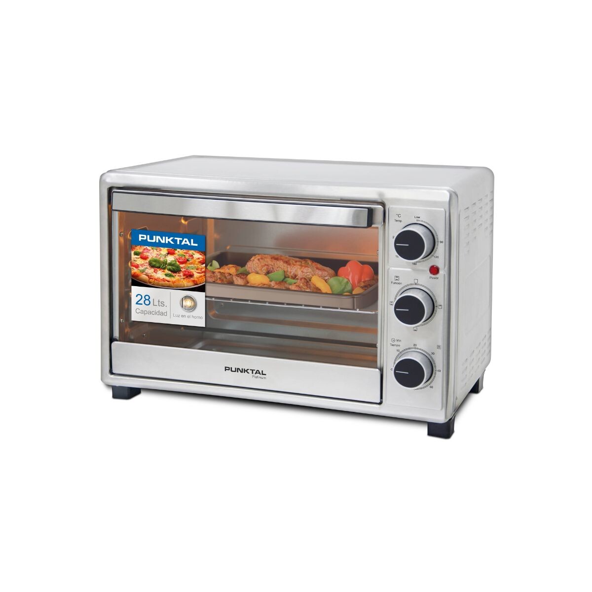 Pk_028 Horno Electrico 28 Litros Inox Punktal S/d 