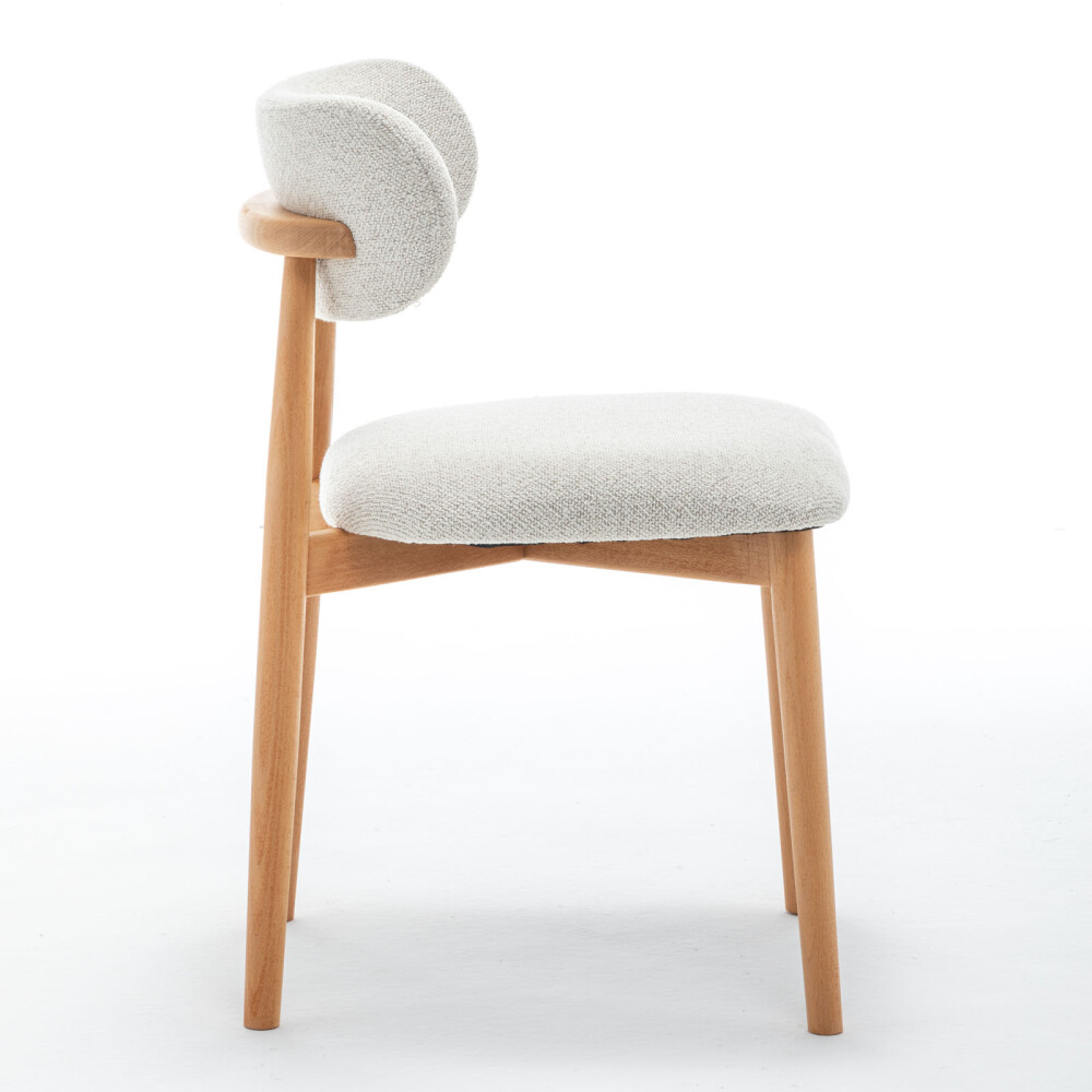 SILLA DE COMEDOR MADERA NATURAL-BEIGE SARAH