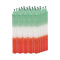 VELAS SUPER COMBINADA X25 Verde/blanco/rojo