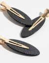 Horquillas Set Glitter Set De Hebillas Backstage Redondas - Negro