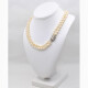 Collar Perlas De Cultivo Con Broche De Oro 18 K , Brillantes Y Perla Collar Perlas De Cultivo Con Broche De Oro 18 K , Brillantes Y Perla