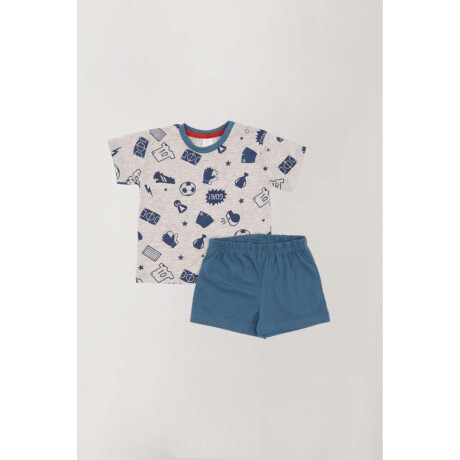 Pijama 1eros pasos soccer Gris