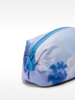 Neceser De Nylon Estampado azul