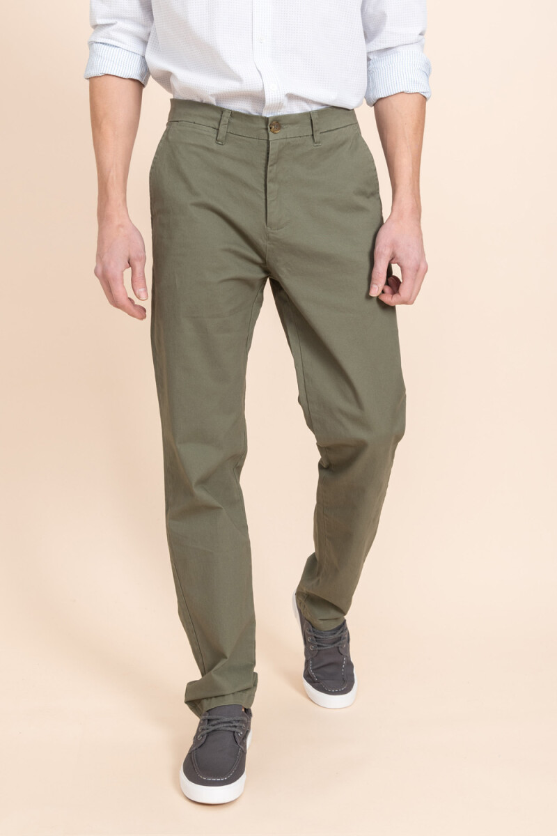 Pantalón chino Verde